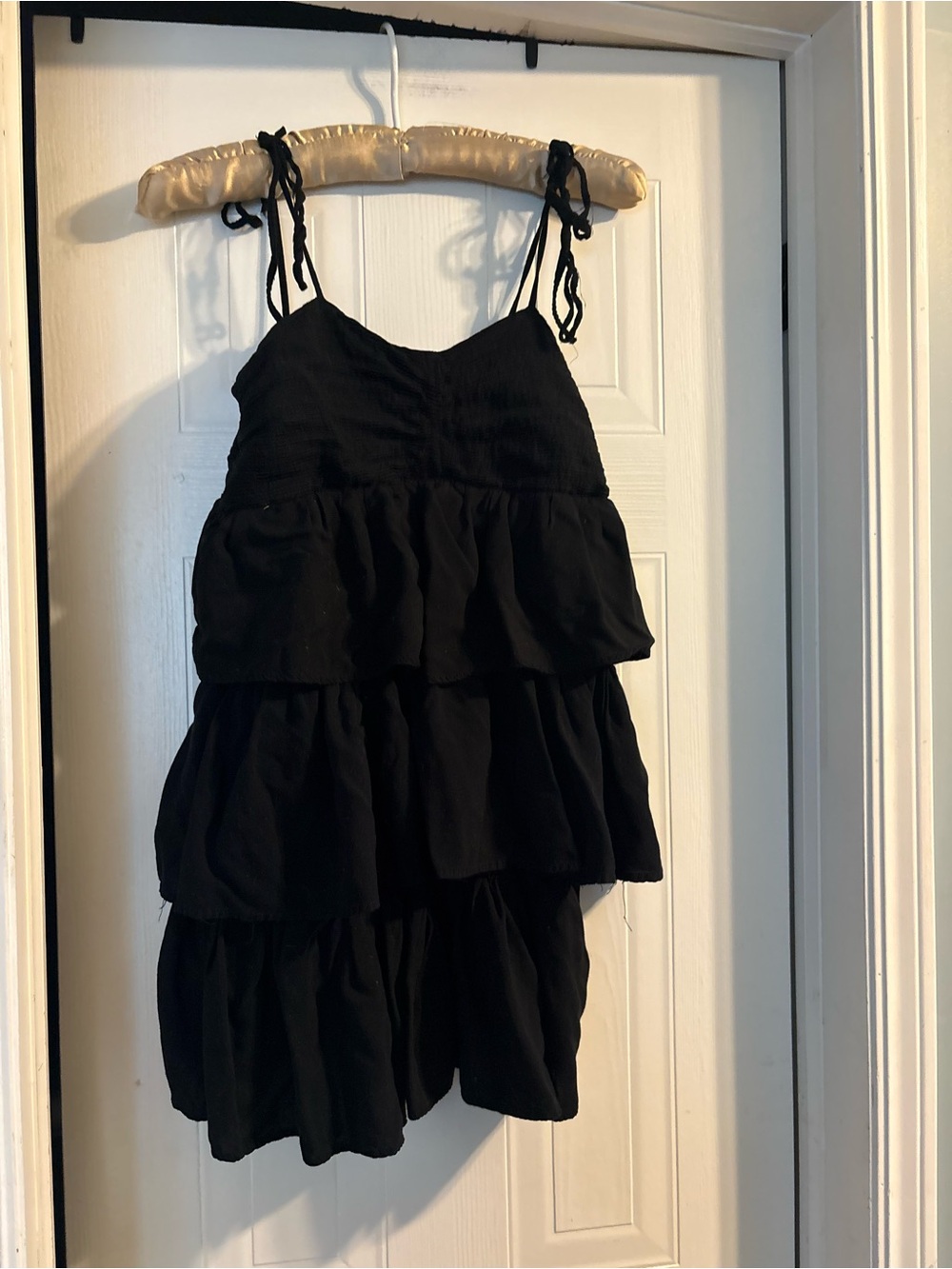 Black Tiered Ruffle Kids Bottoms
